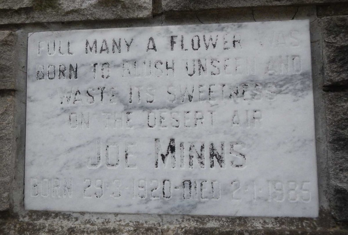 MINNS Joe 1920-1985