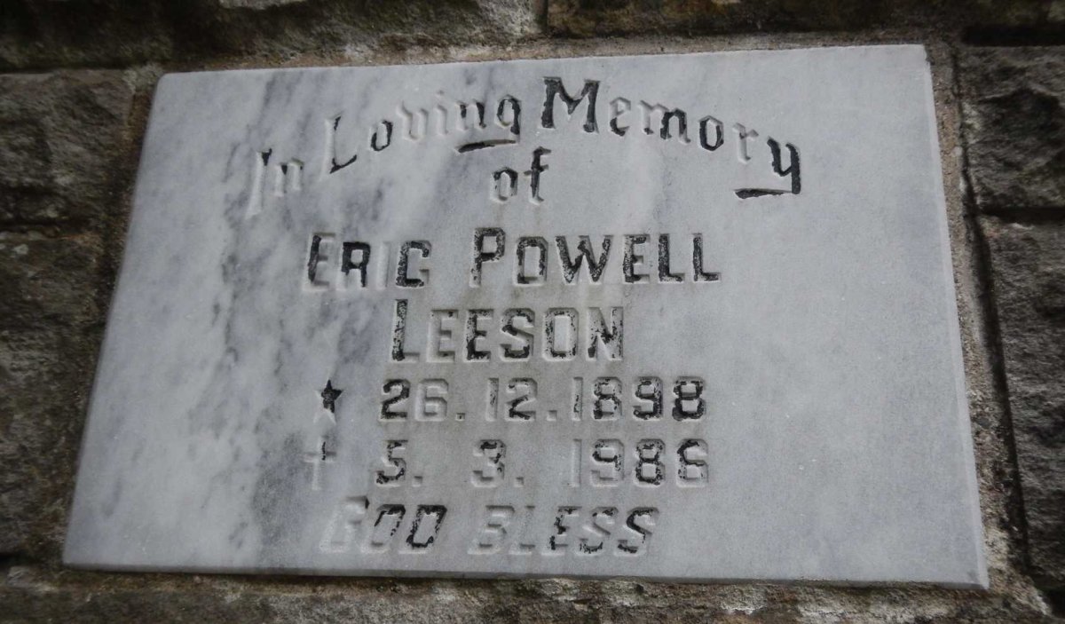 LEESON Eric Powell 1898-1986