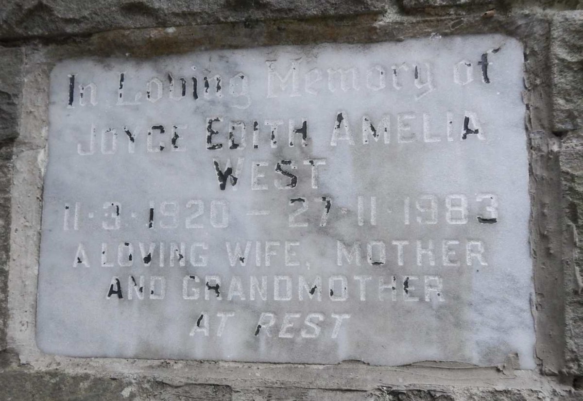 WEST Joyce Edith Amelia 1920-1983