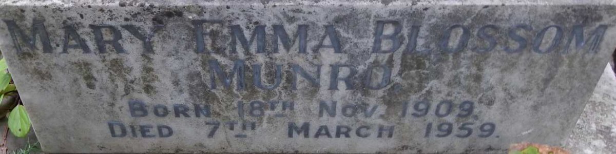 MUNRO Mary Emma Blossom 1909-1959