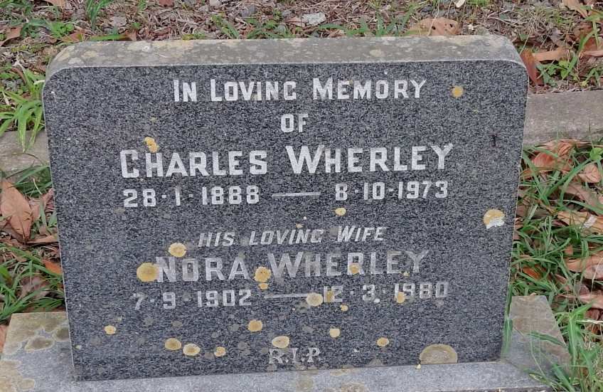 WHERLEY Charles 1888-1973 &amp; Nora 1902-1980