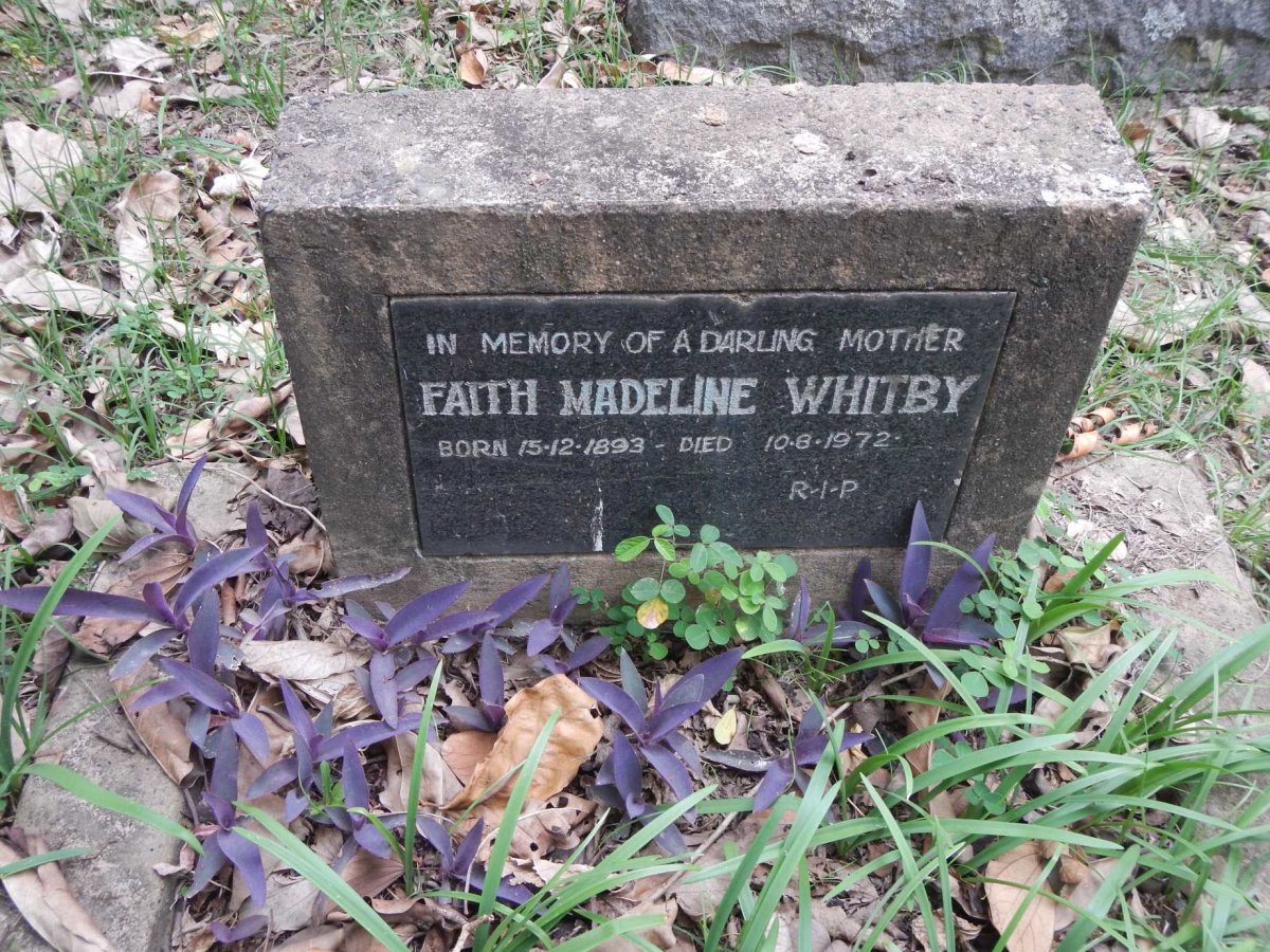 WHITBY Faith Madeline 1893-1972