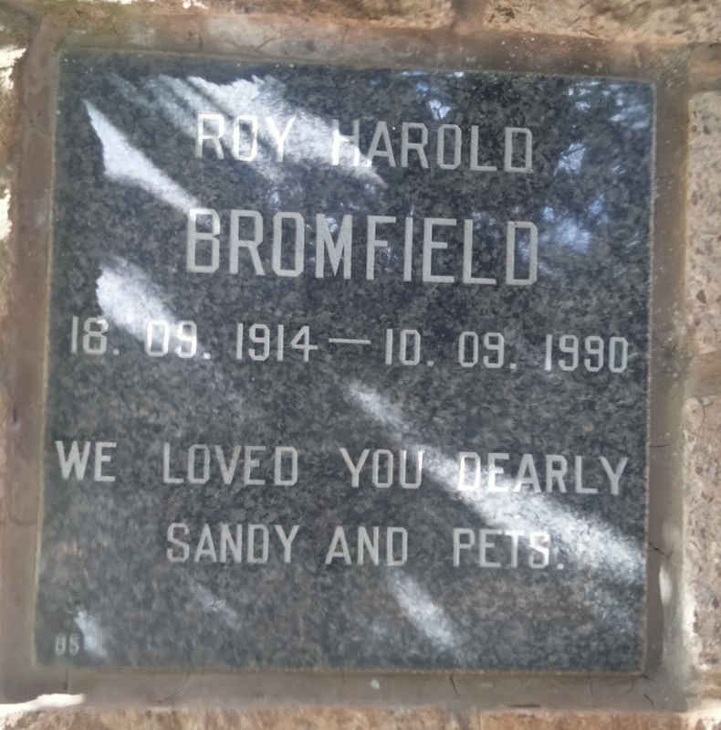 BROMFIELD Roy Harold 1914-1990