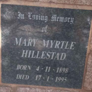 HILLESTAD Mary Myrtle 1898-1995