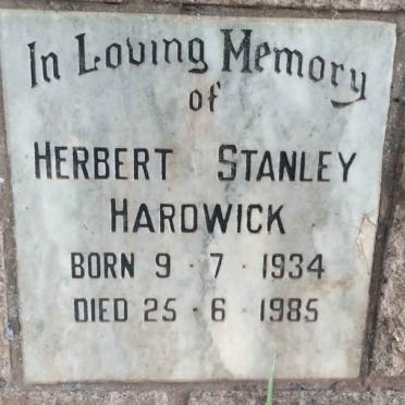 HARDWICK Herbert Stanley 1934-1985
