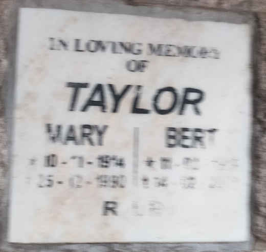 TAYLOR Bert & Mary 