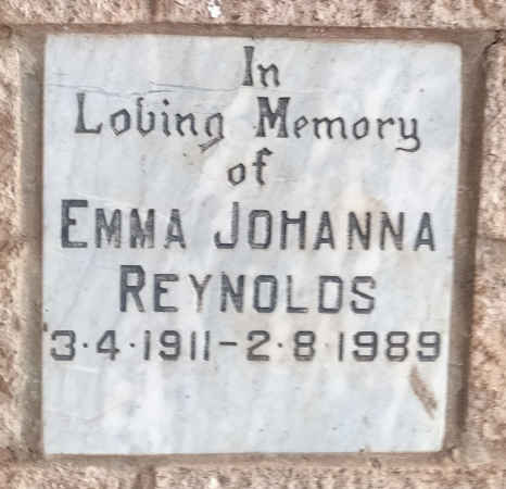 REYNOLDS Emma Johanna 1911-1989