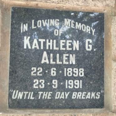 ALLEN Kathleen G. 1898-1991