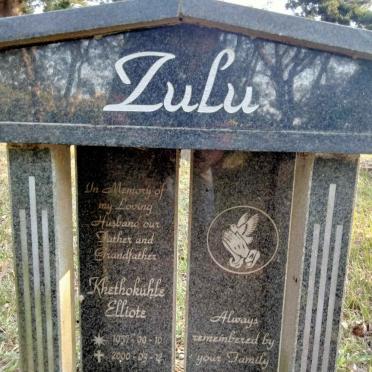 ZULU Khethokuhle Elliote 1957-2000