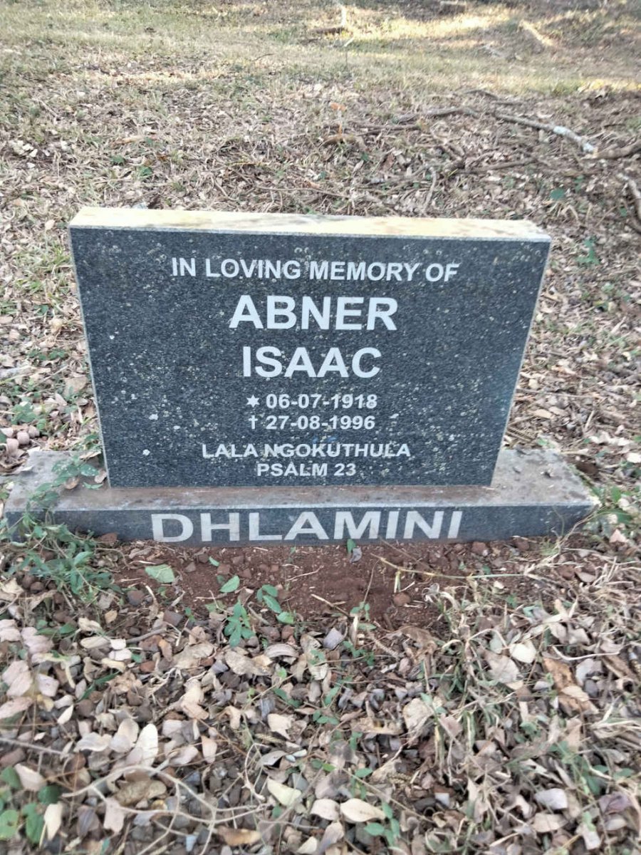 DHLAMINI Abner Isaac 1918-1996