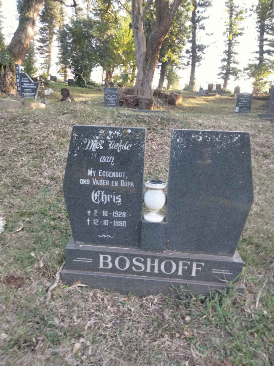 BOSHOFF Chris 1928-1990