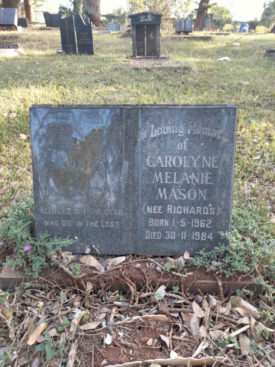 MASON Carolyne Melanie nee RICHARDS 1962-1984