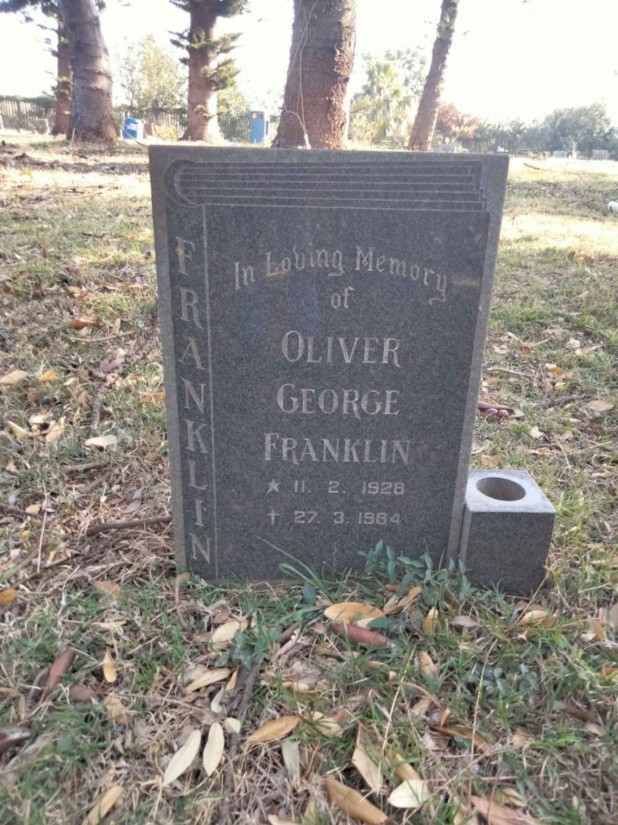 FRANKLIN Oliver George 1928-1984