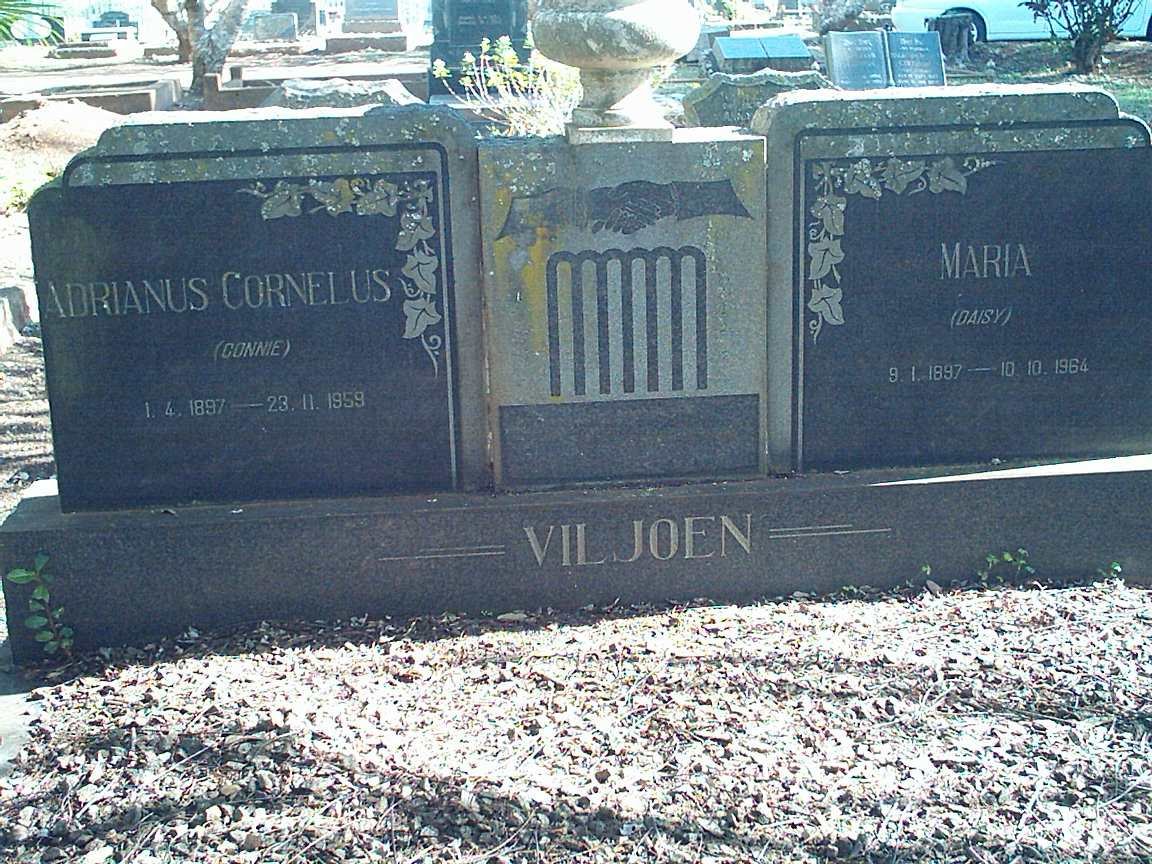 VILJOEN Adrianus Cornelius1897-1959 &amp; Maria 1897-1964