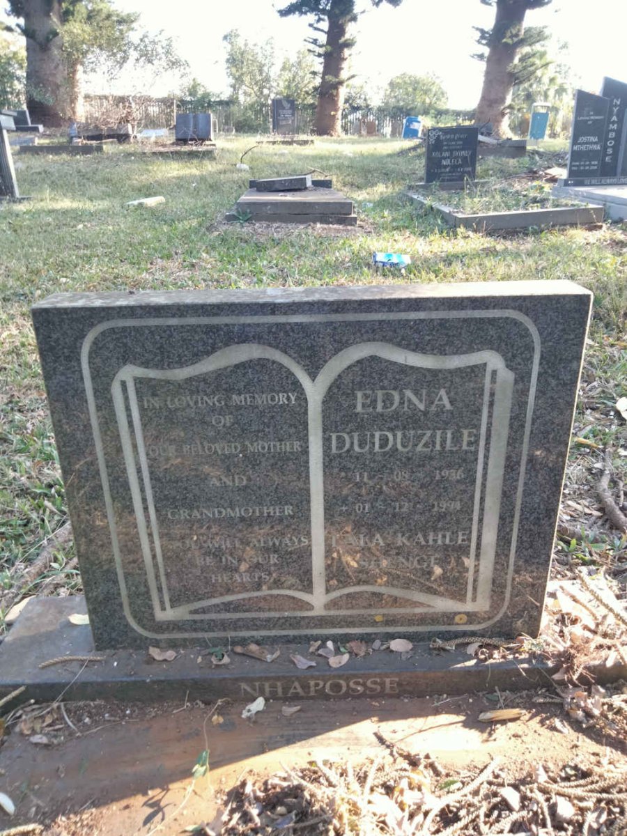 NHAPOSSE Edna Duduzile 1936-1994