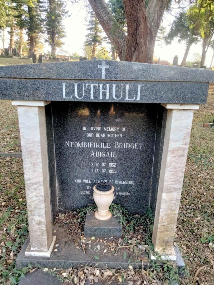 LUTHULI Ntombifikile Bridget Abigail 1952-1995