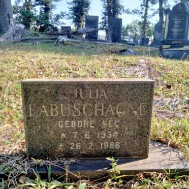 LABUSCHAGNE Julia nee NEL 1934-1986