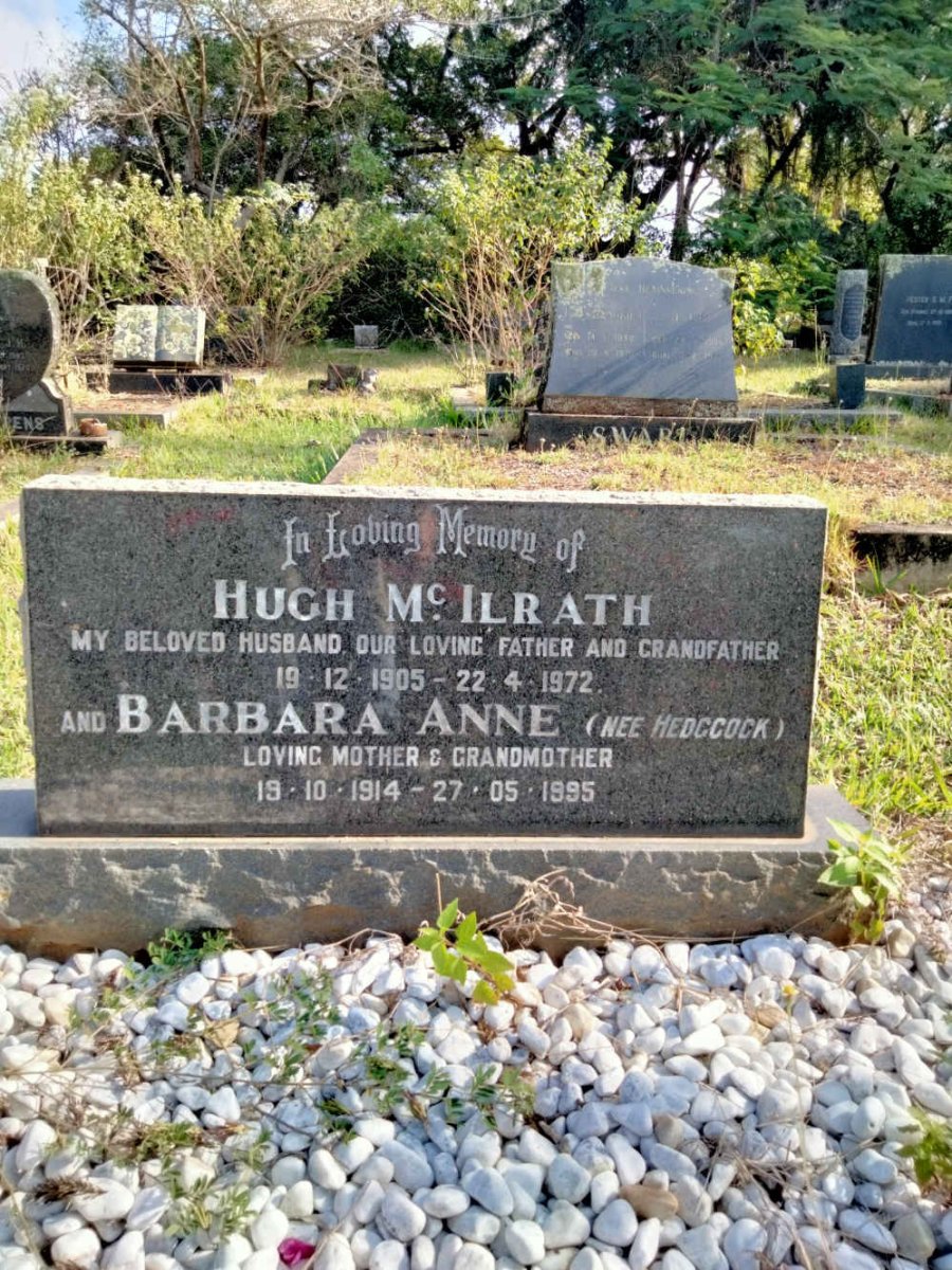 McILRATH Hugh 1905-1972 & Barbara Anne HEDGCOCK 1914-1995