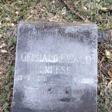 FREESE Gerhard Ewald 1936-1985