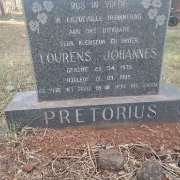 PRETORIUS Lourens Johannes 1975-1995