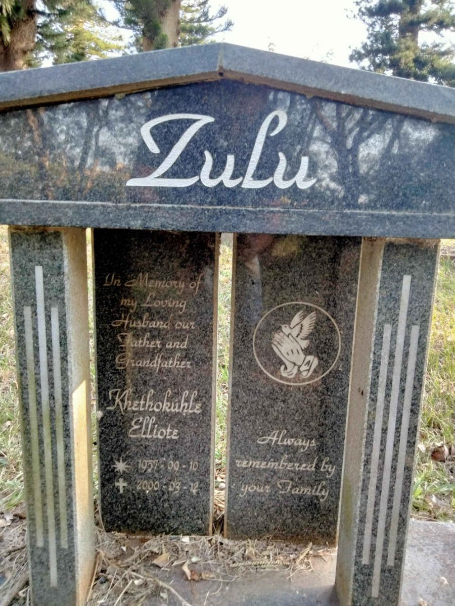 ZULU Khethokuhle Elliote 1957-2000