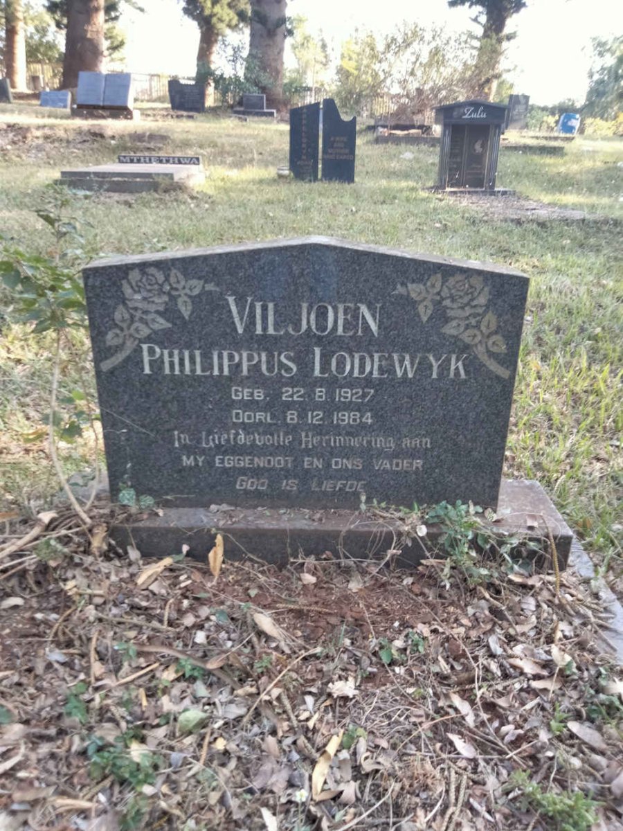 VILJOEN Philippus Lodewyk 1927-1984