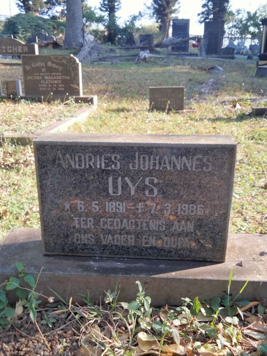 UYS Andries Johannes 1891-1986