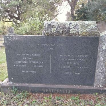 WESTERVELD Mauritz 1905-1971 & Christina Hendrina 1908-1989