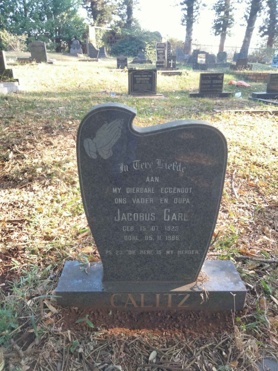 CALITZ Jacobus Carl 1929-1986