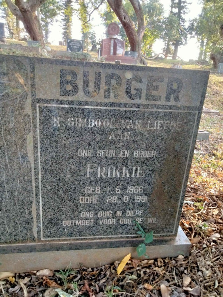 BURGER Frikkie 1966-1991