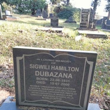 DUBAZANA Sigwili Hamilton 1931-2000