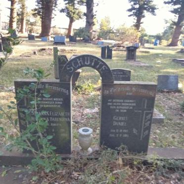 SCHUTTE Gerrit Daniel 1917-1985 & Johanna Elizabeth Hendrina Barendina ROBERTS 1911-1995 _1