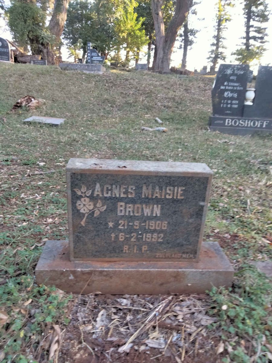 BROWN Agnes Maisie 1906-1992