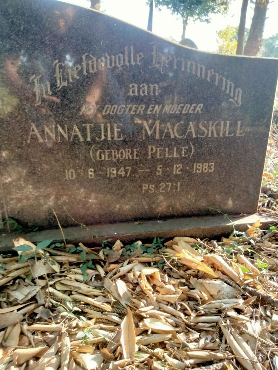 MACASKILL Annatjie nee PELLE 1947-1983