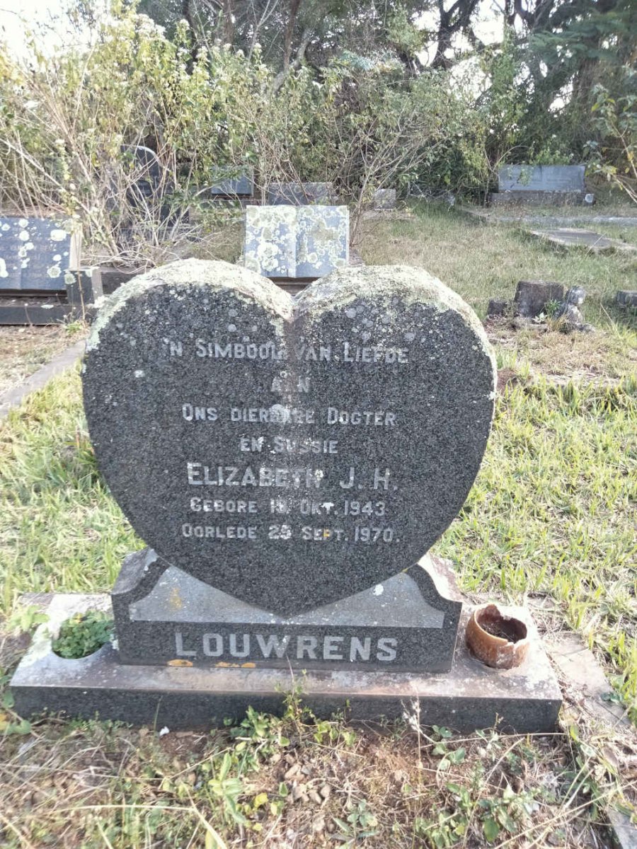 LOUWRENS Elizabeth J.H. 1943-1970