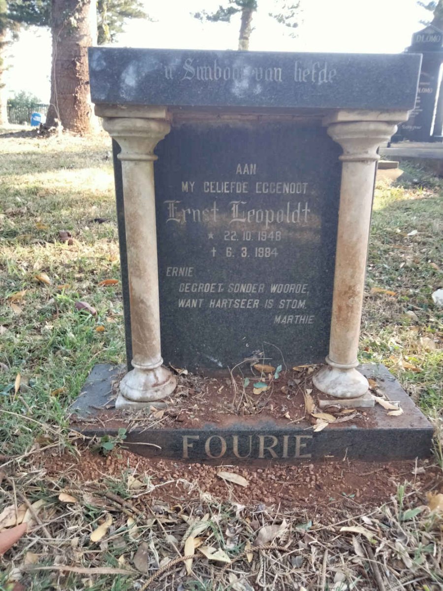 FOURIE Ernst Leopold 1948-1984
