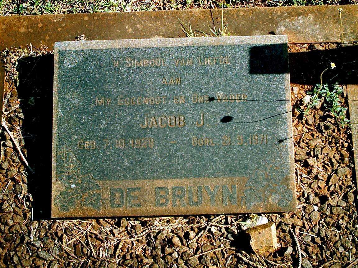 BRUYN Jacob J., de 1928-1971