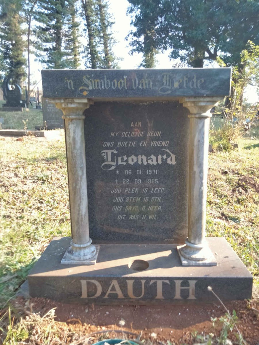 DAUTH Leonard 1971-1985