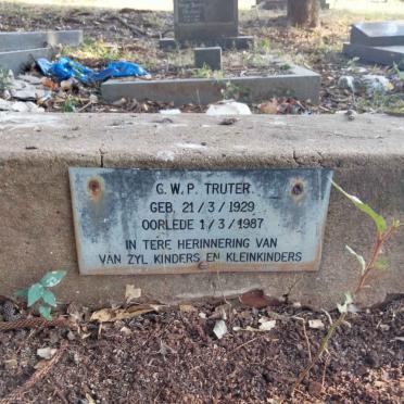 TRUTER G.W.P. 1929-1987
