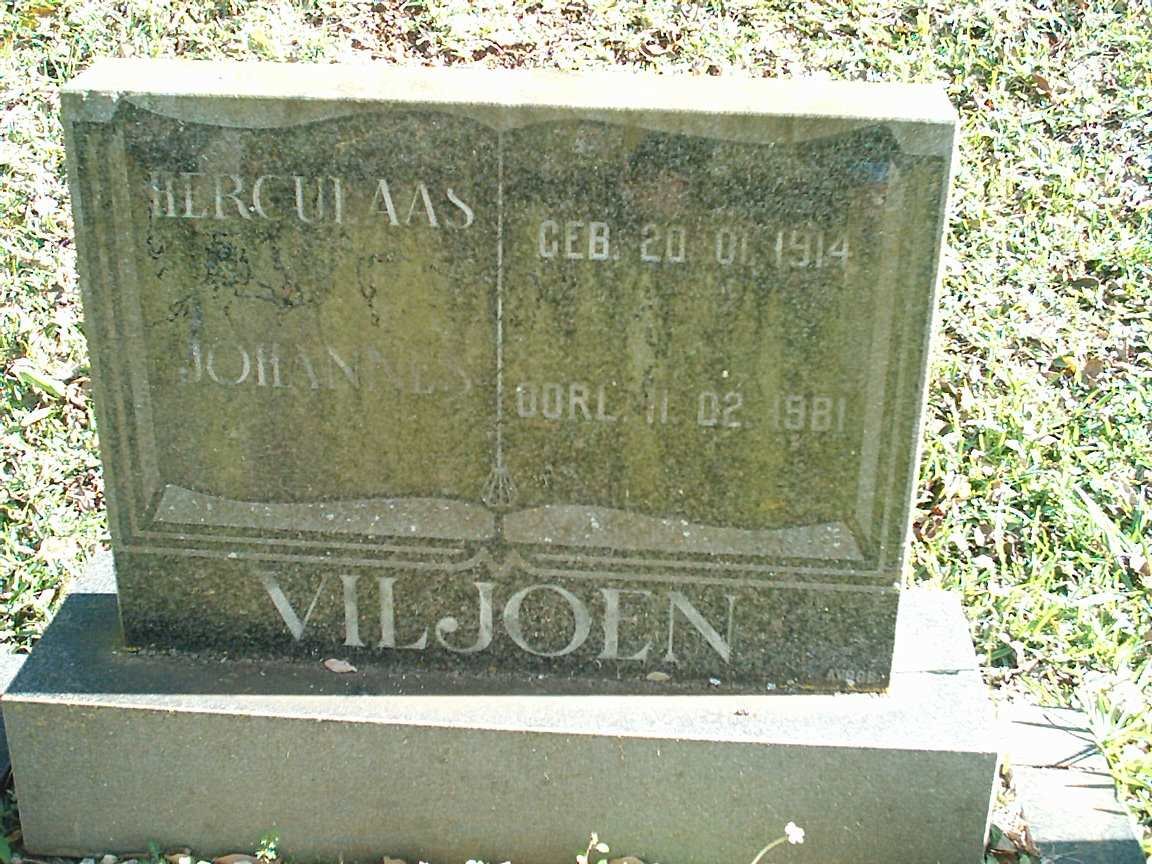 VILJOEN Herculaas Johannes 1914-1981