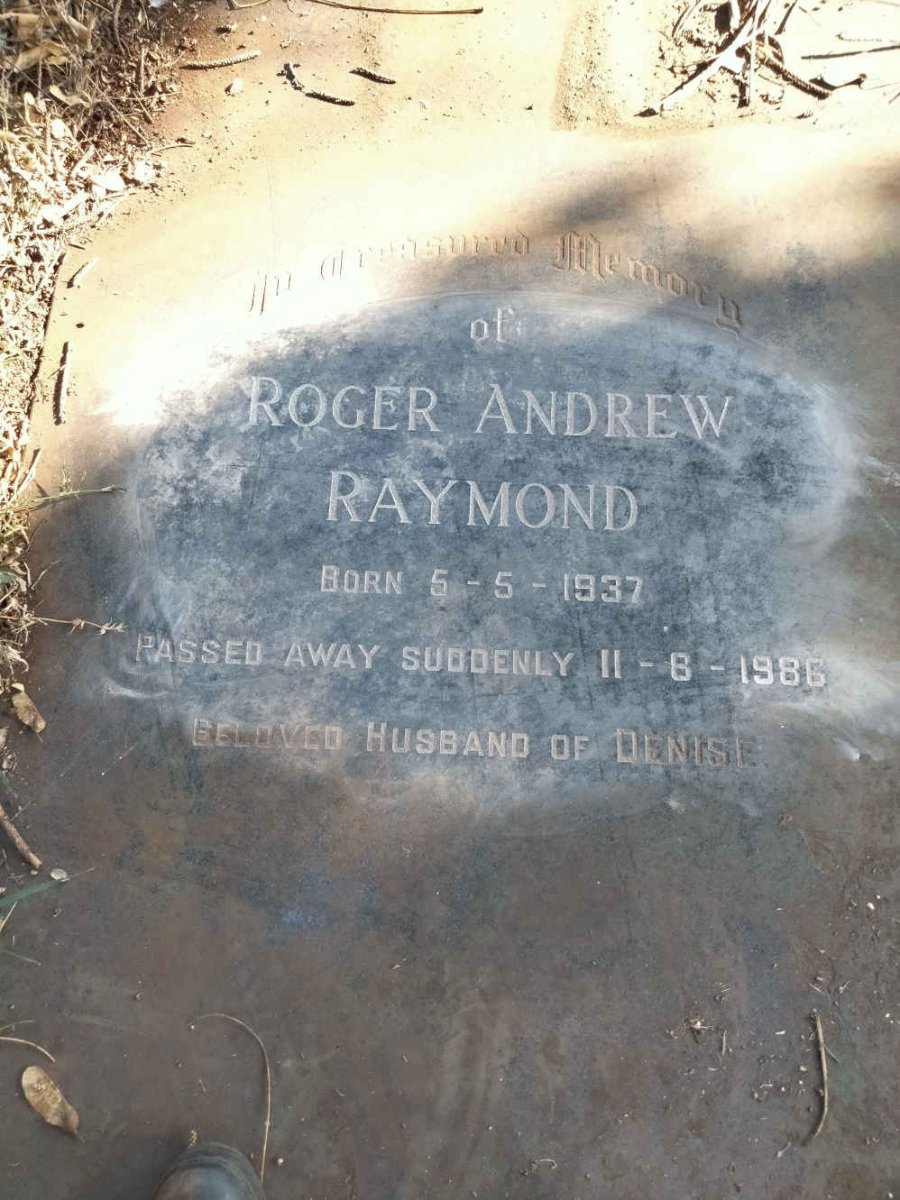RAYMOND Roger Andrew 1937-1986