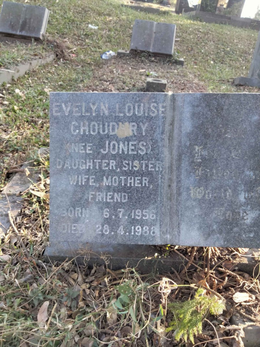 CHOUDHRY Evelyn Louise nee JONES 1956-1988