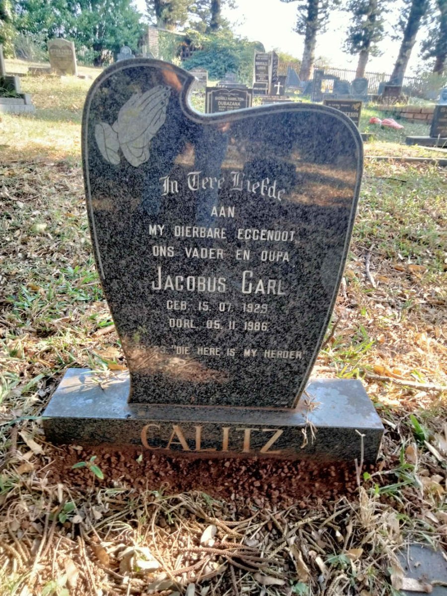CALITZ Jacobus Carl 1929-1986