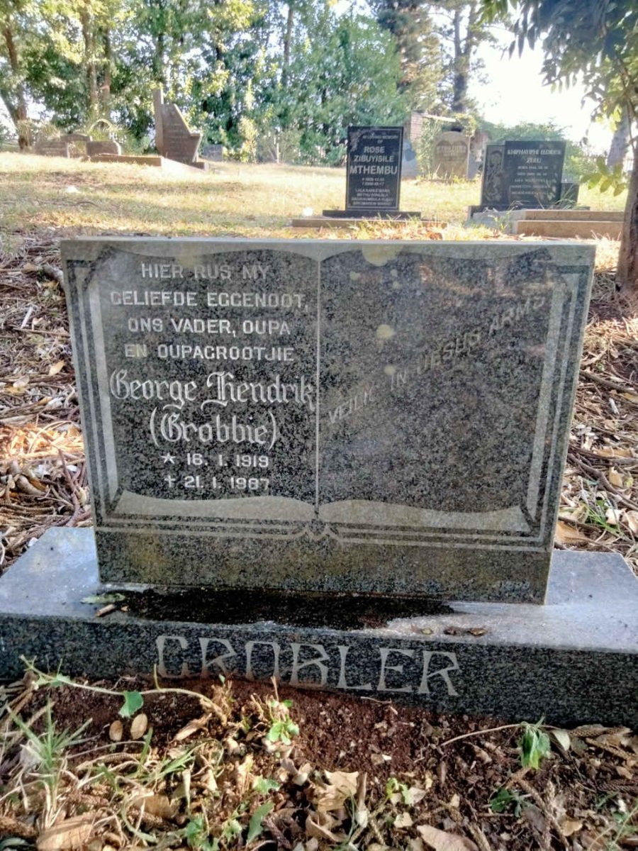 GROBLER George Hendrik 1919-1987