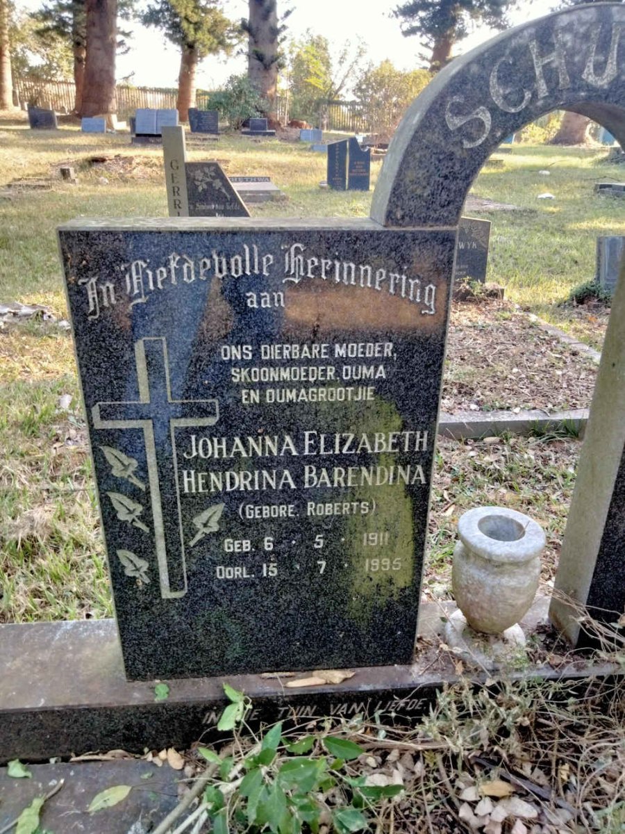 SCHUTTE Gerrit Daniel 1917-1985 & Johanna Elizabeth Hendrina Barendina ROBERTS 1911-1995 _3