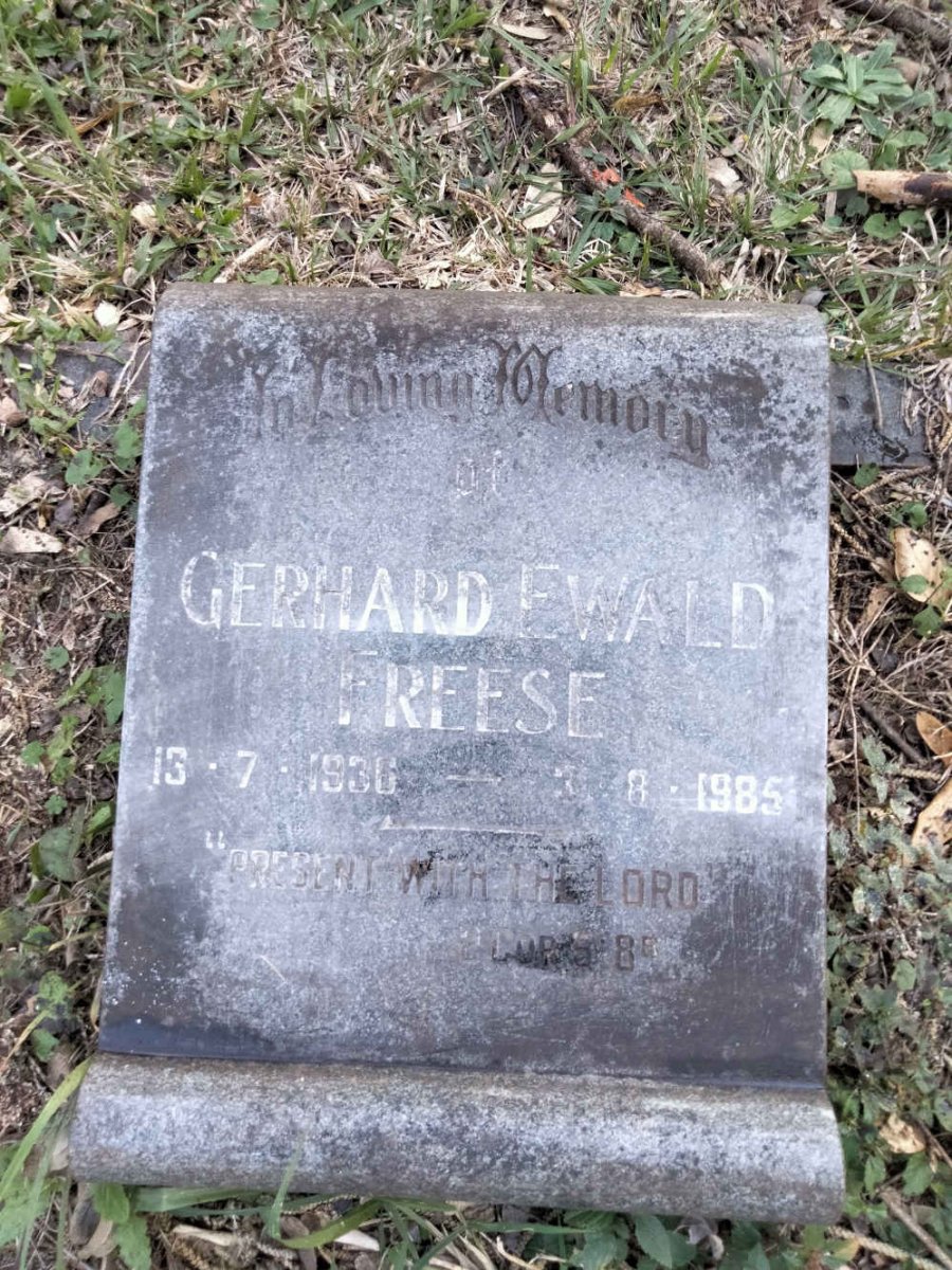 FREESE Gerhard Ewald 1936-1985