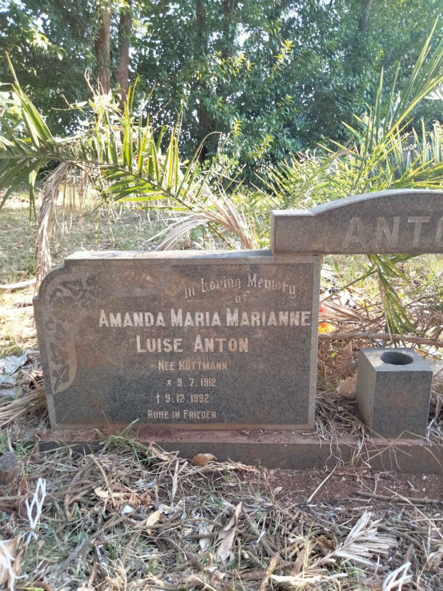 ANTON Otto Georg 1910-1983 & Amanda Maria Marianne Luise KOTTMANN 1912-1992 _1