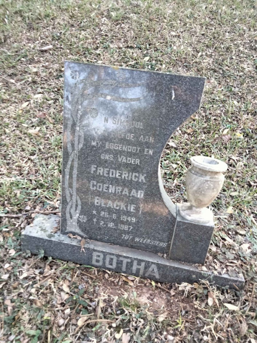 BOTHA Frederick Coenraad 1949-1987