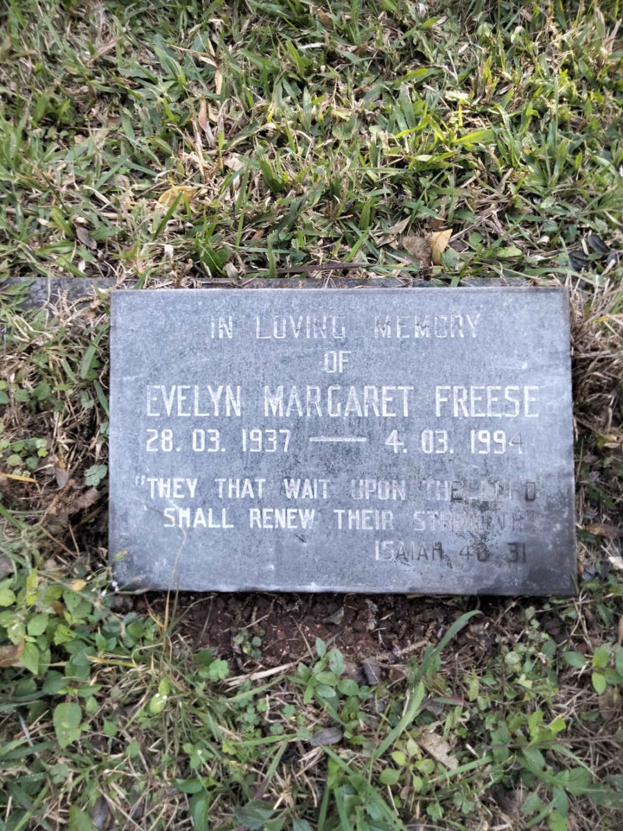 FREESE Evelyn Margaret 1937-1994