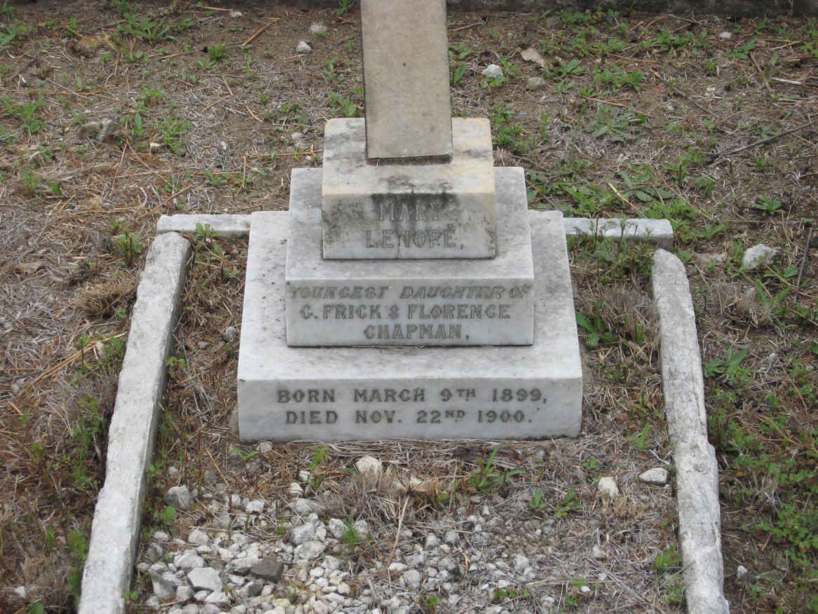 CHAPMAN Mary Lenore 1899-1900